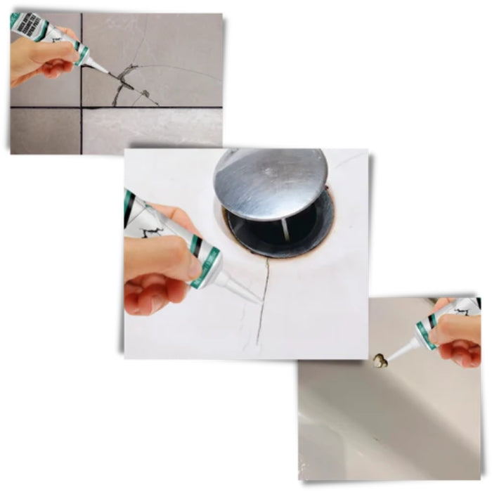 Keramik Reparaturset CrackFix Pro – Für Waschbecken, Bad & Küche