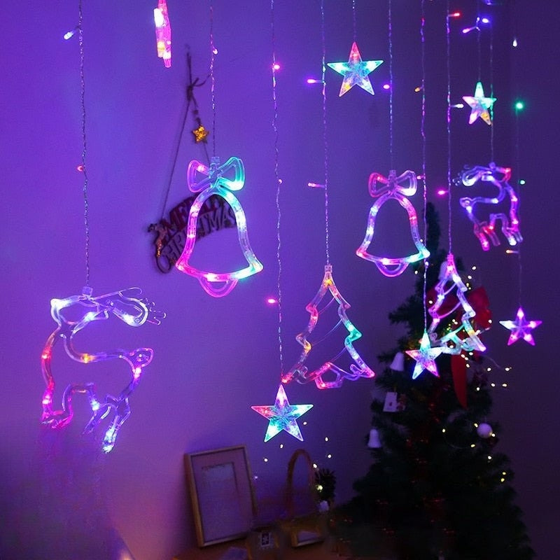 GlowVista - LED-Vorhang mit mehreren Formen und Farben