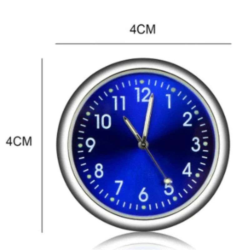 AutoTime Mini Rund Analog Uhr für das Autointerieur