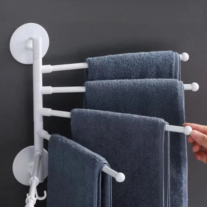 FlexiRack – Faltbare, rotierende Wandhalterung und Handtuchhalter