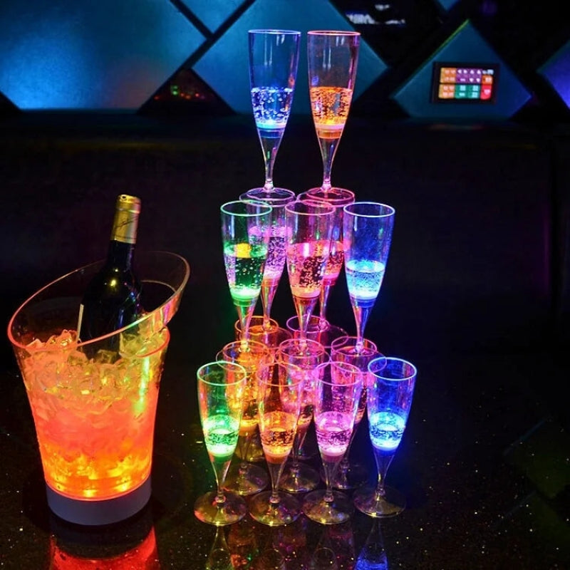 LumiFlute - Farbwechselndes LED Champagnerglas