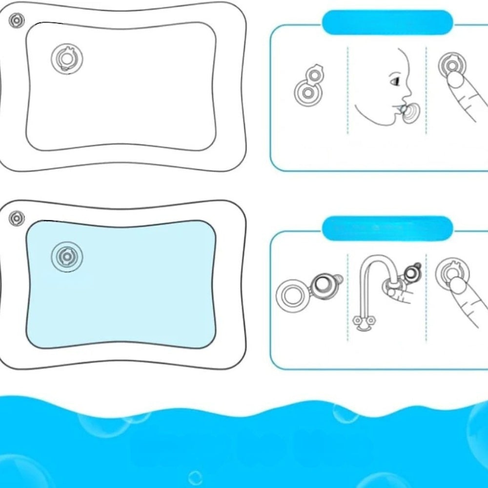 AquaPaw – Aufblasbare Wasserspielmatte für Haustiere mit Kratzfestem Interaktivem Spielzeug