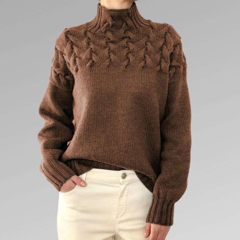 Yvonne - Eleganter Kabelstrickpullover