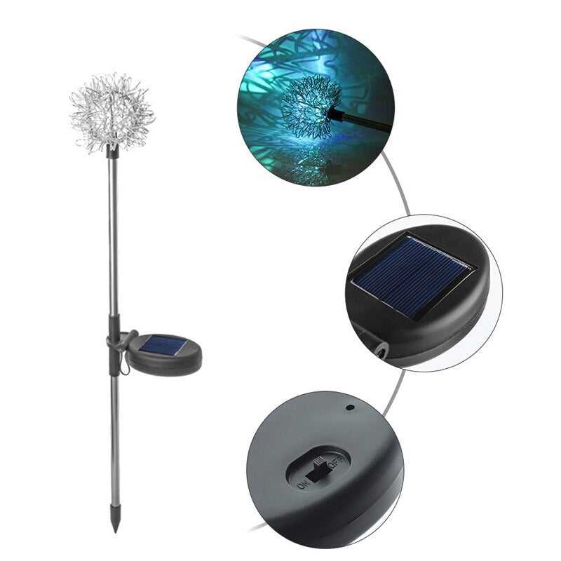 SolarBloom - Magische Outdoor-Blumenball-Leuchten