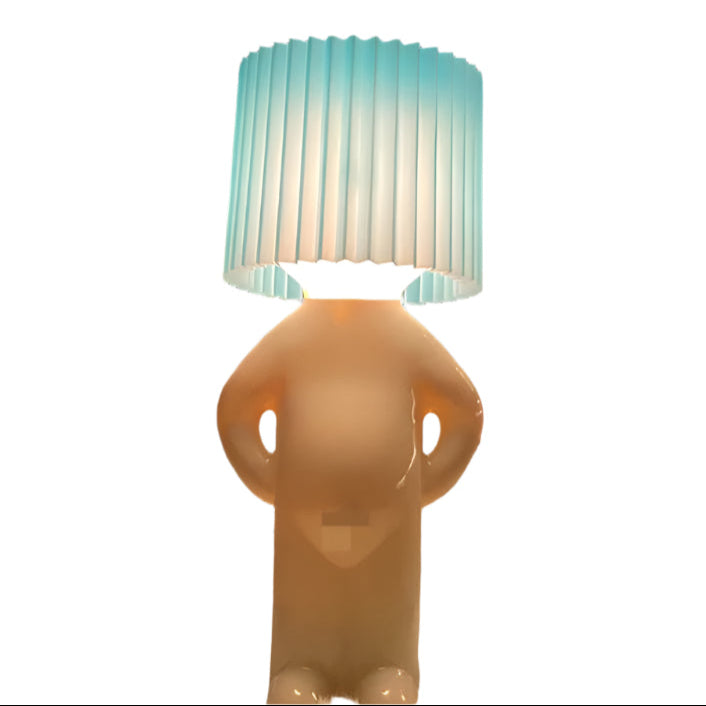 WhimsiGlow - Lampe Figur mit Plissee-Schirm Persönlichkeit