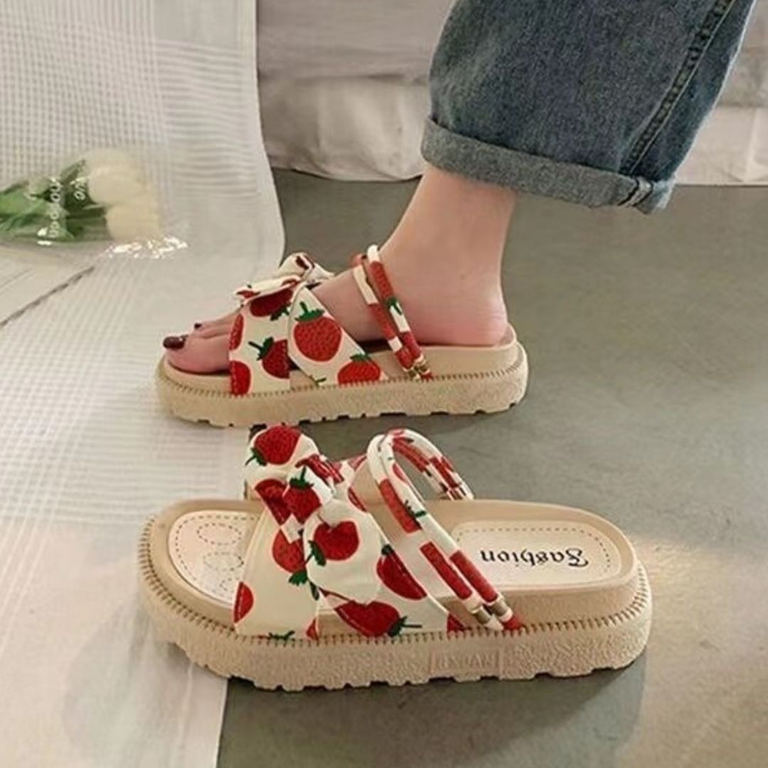 Ida – Schleifen-Plattformsandalen für einen eleganten Sommerlook