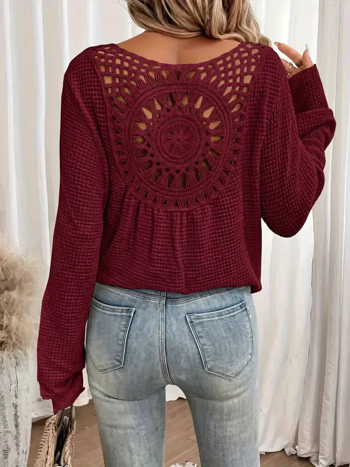 Susana | Boho Häkelpullover