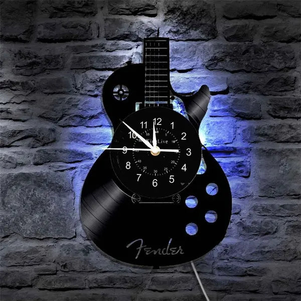 MelodiTime Gitarren Wanduhr – Musikalisches Design für Ihr Zuhause