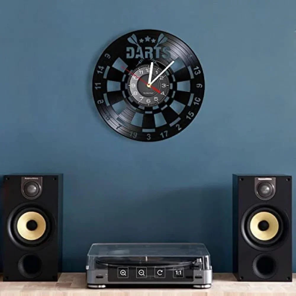 GameTime Vintage Dartboard Wanduhr