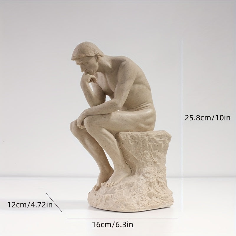 DerDenker - Sitzende metallische Skulptur