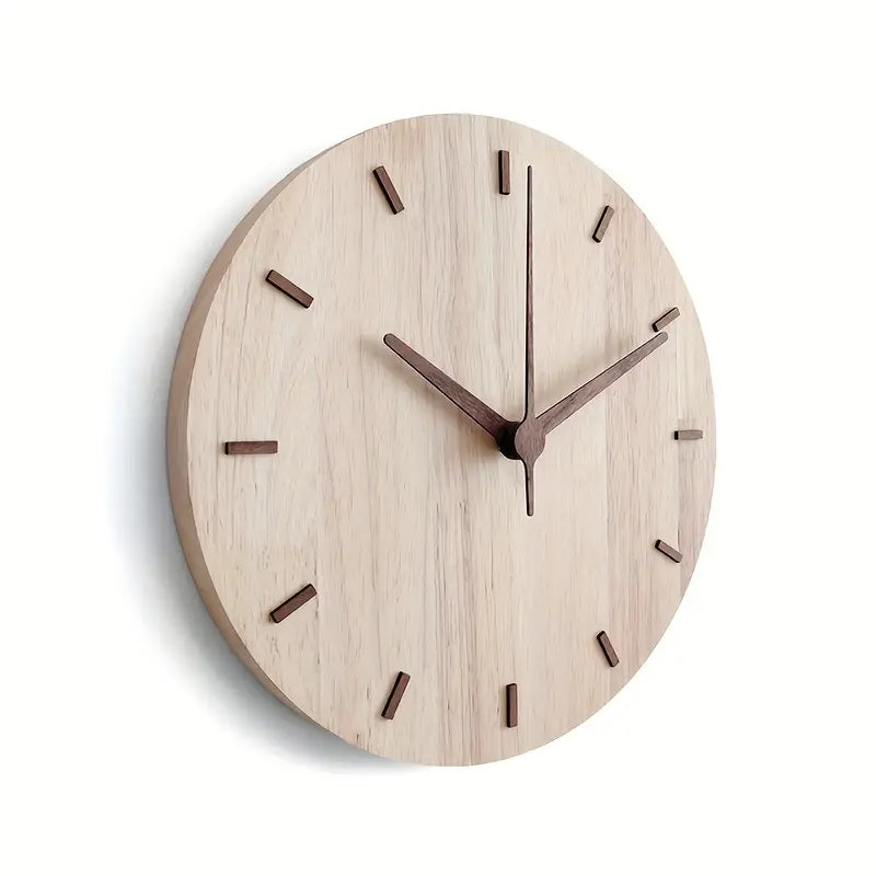 TimeMode - Minimalistische runde Wanduhr aus Holz