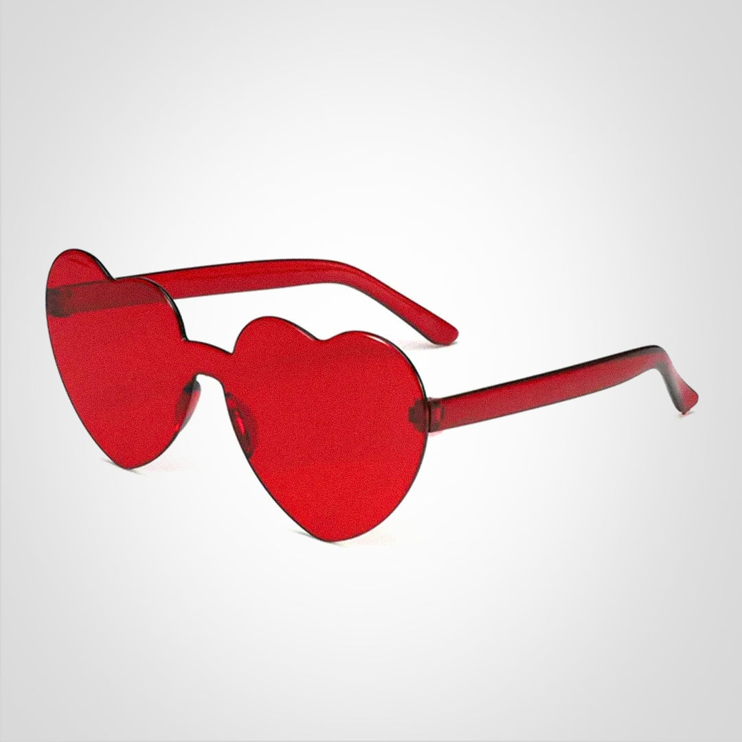 Liva Herzförmige Sonnenbrille mit Farbverlauf und UV400 Schutz
