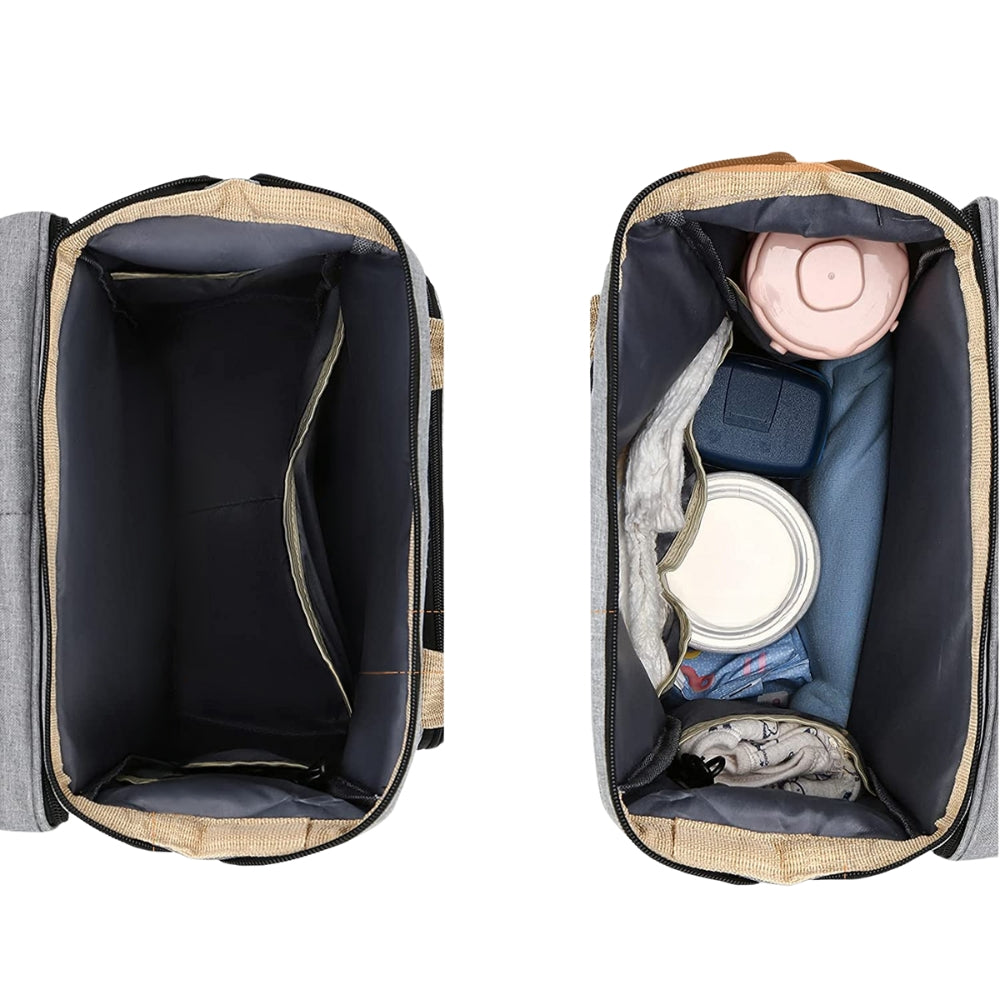 ParentPal - 3-in-1 Wickeltasche mit integriertem Stubenwagen und Flaschenhalter