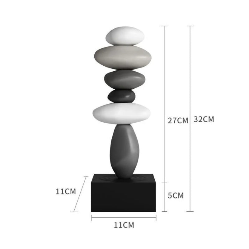 ZenStack - Moderne Stapelsteinskulptur