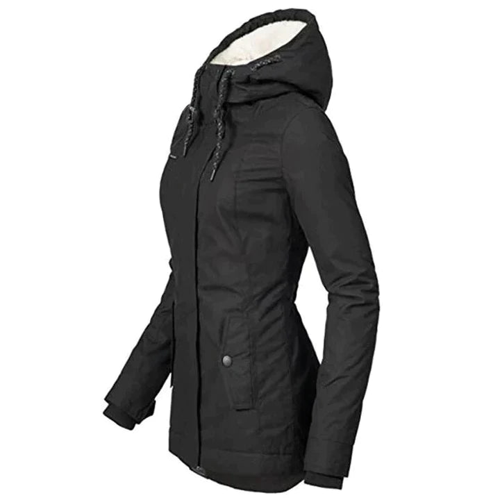 Nordic Luxe Winterparka für Damen mit Kapuze