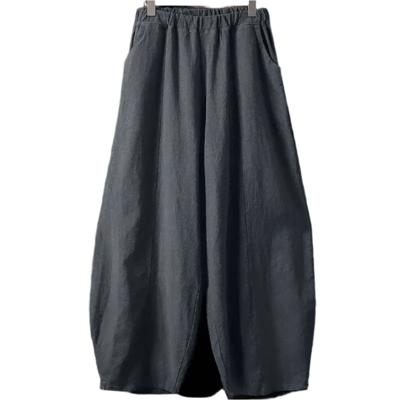 Freja Lockere Hosen mit Weiten Beinen und Taschen