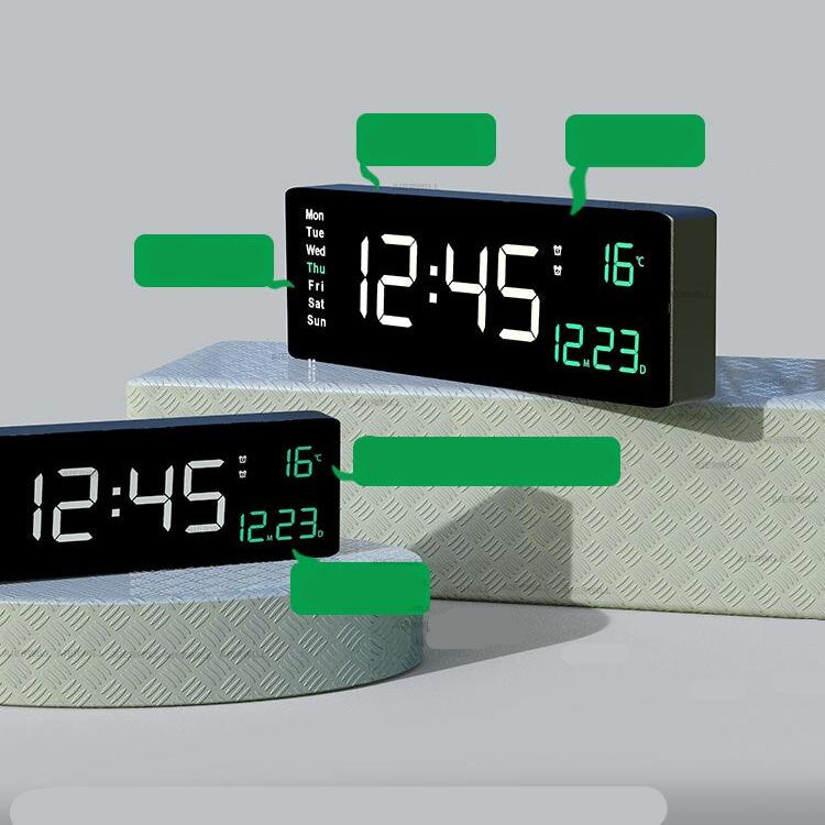 LumiTime Elegante Digitale Uhr – Modernes Design & Beleuchteter Bildschirm