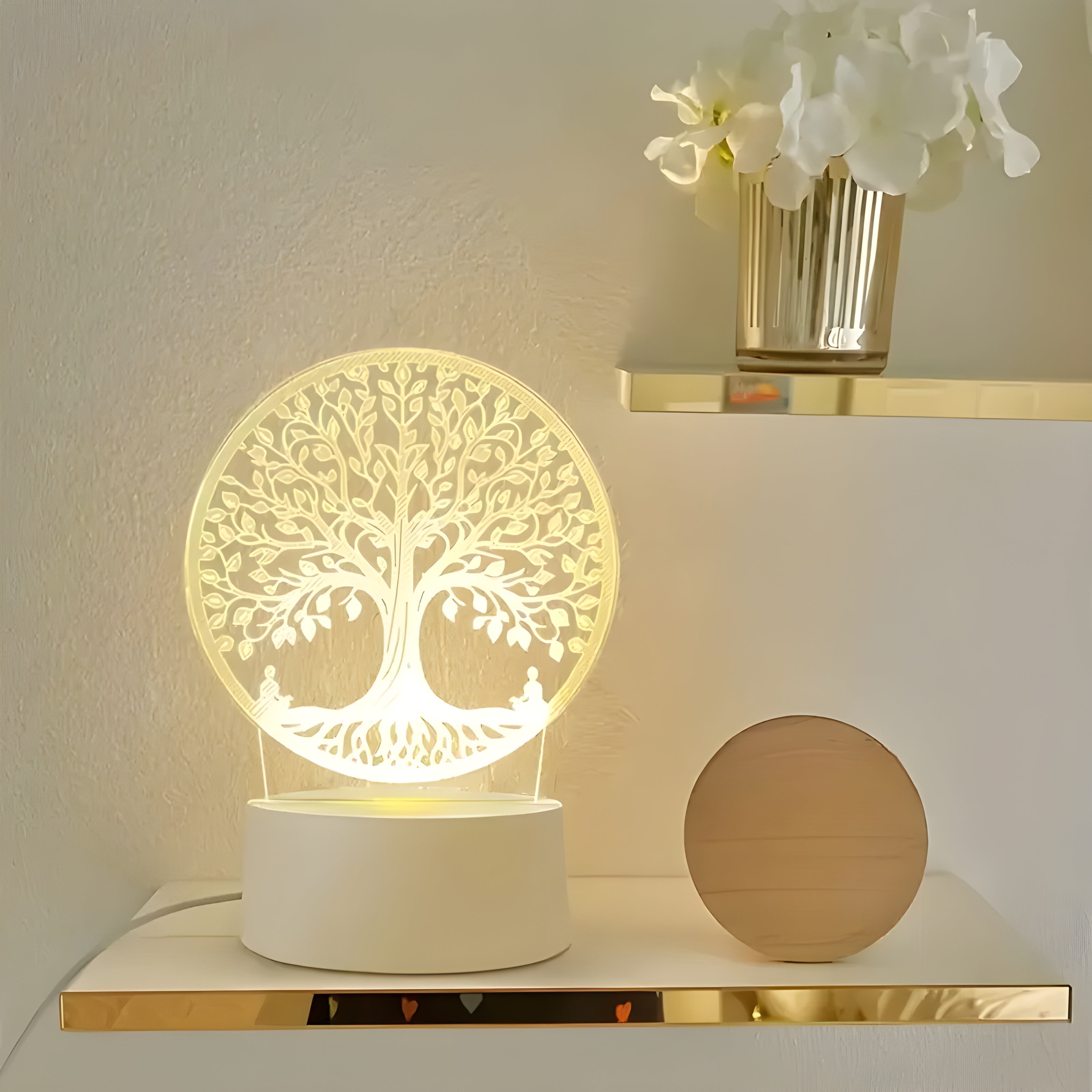 DreamGlow - 3D-LED-Lampe zur stilvollen Beleuchtung im Schlafzimmer