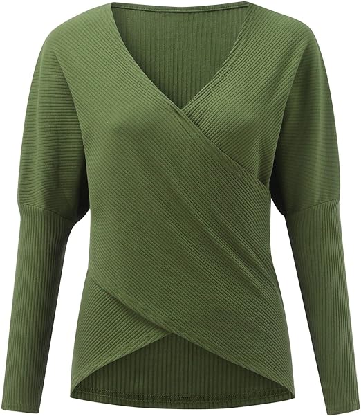 Olga Cross Pullover med V-hals