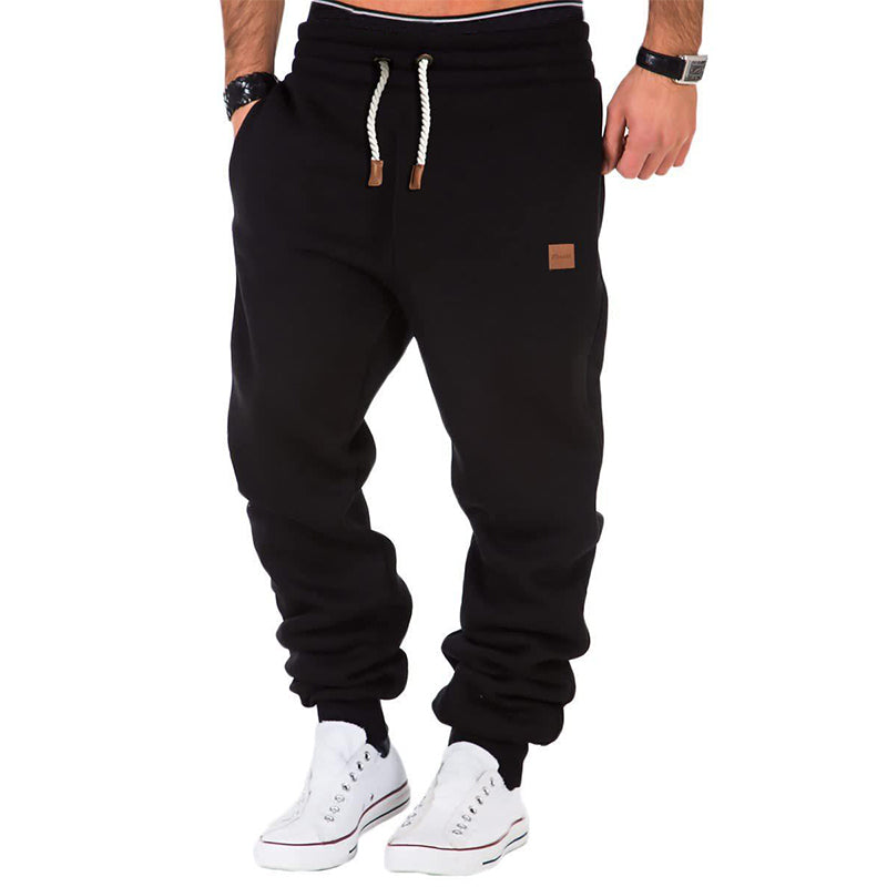 Max Comfort | Herren Einfarbige Jogginghose mit Kordelzug und elastischem Bund