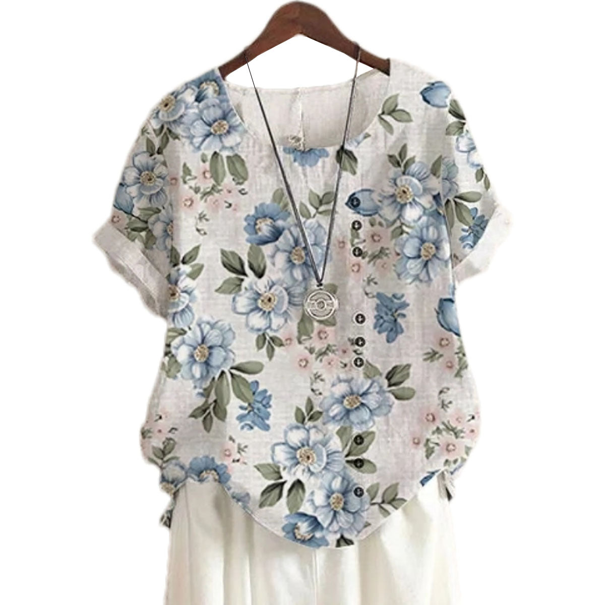 Elora - Elegantes Hemd mit Blumenmuster für Frauen