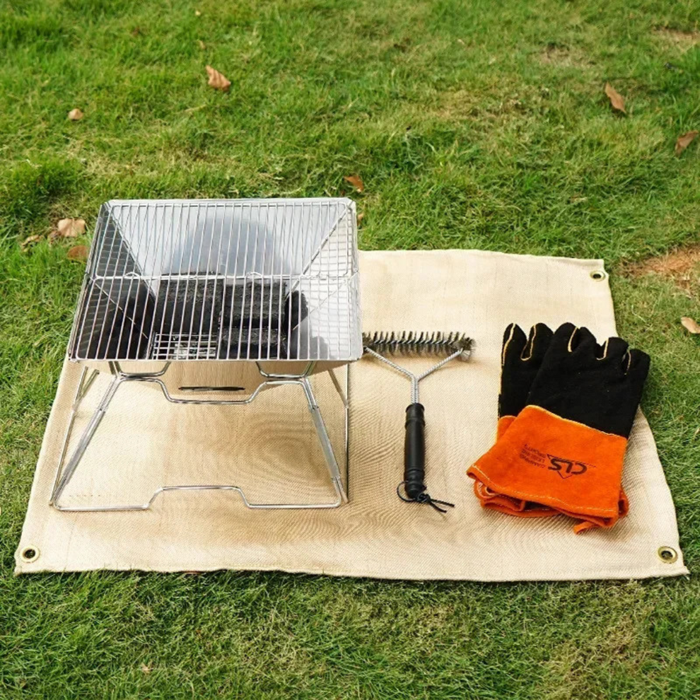 FoldaGrill - Tragbarer Klappgrill aus Edelstahl für das Kochen im Freien