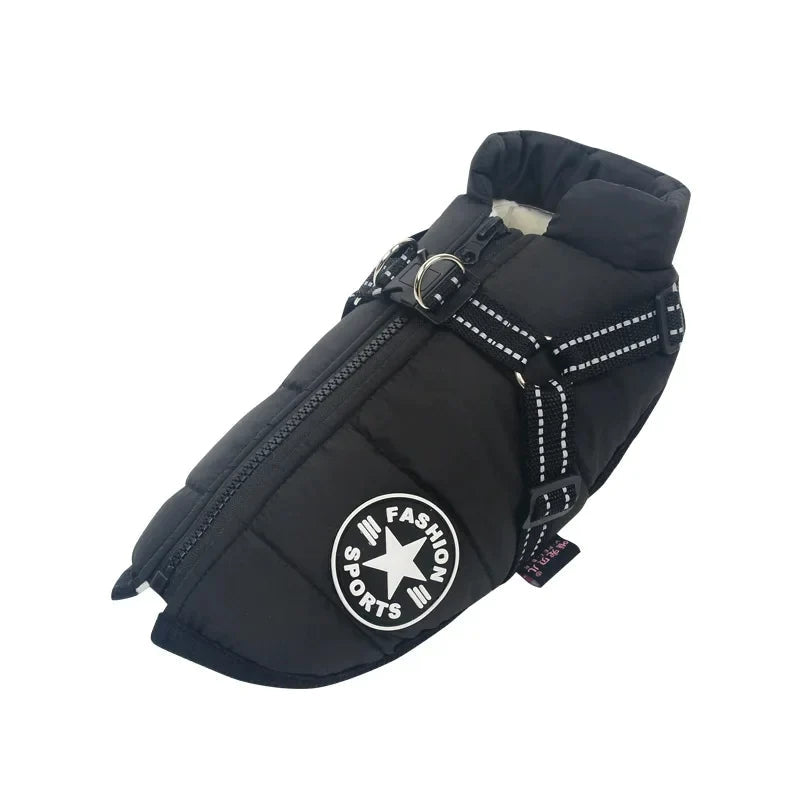 GoldPaw - Ge quiltete Hundejacke mit integriertem Geschirr für Golden Retriever