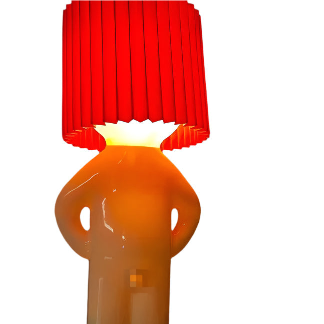 WhimsiGlow - Lampe Figur mit Plissee-Schirm Persönlichkeit