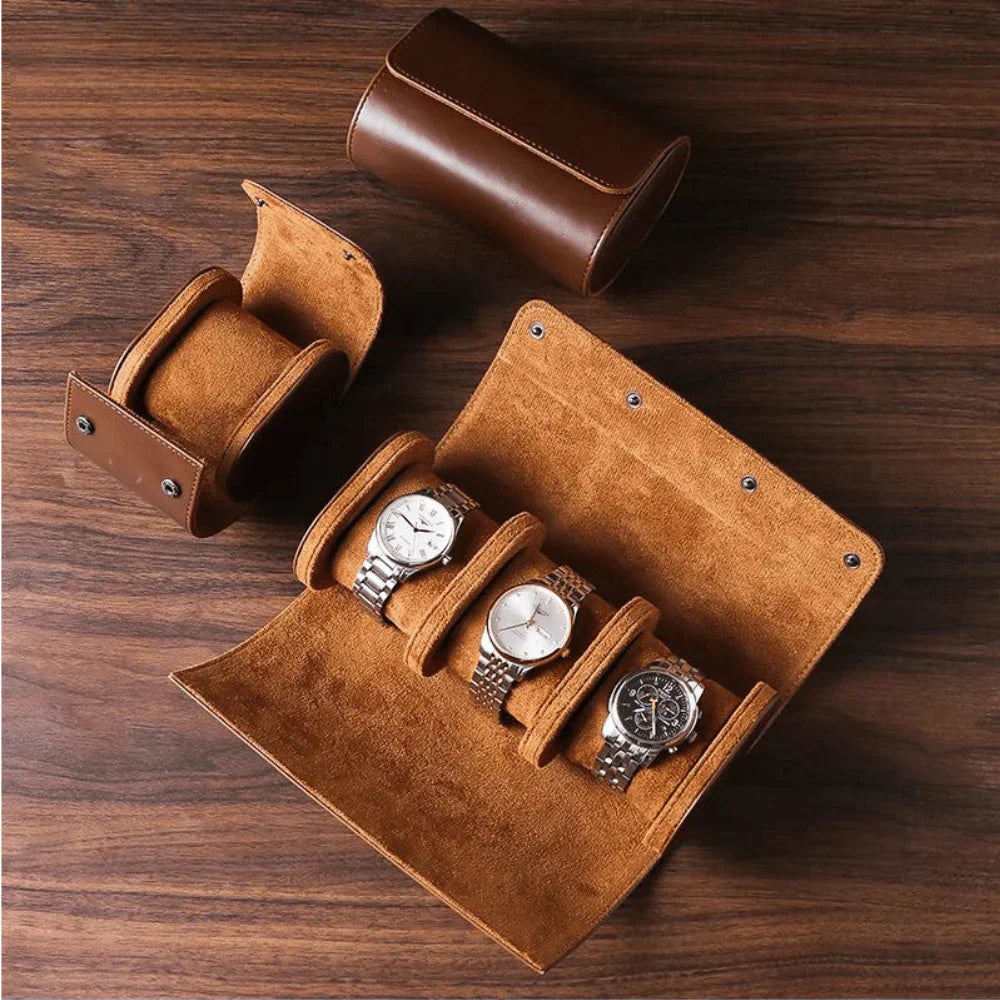 UrLux Rechteckige Uhrenbox mit Sicherheitsverschluss und Glassdeckel