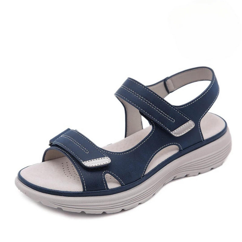 Andie - Verstellbare Plateausandalen mit zwei Riemen