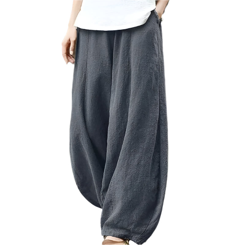Freja Lockere Hosen mit Weiten Beinen und Taschen