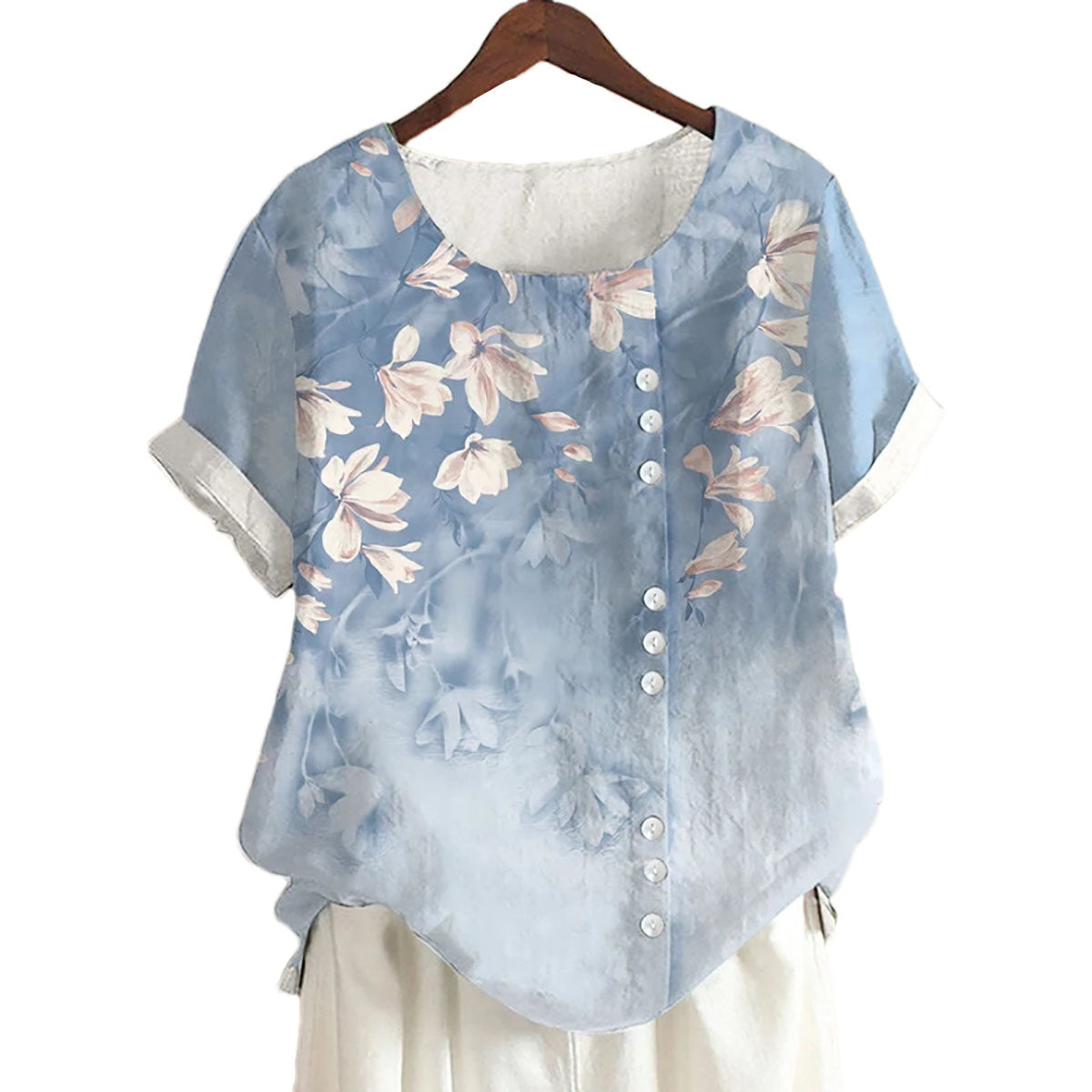 Elora - Elegantes Hemd mit Blumenmuster für Frauen