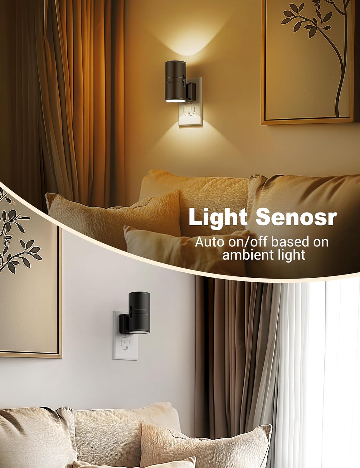LumiGlow Dimmbare LED Nachttischlampe