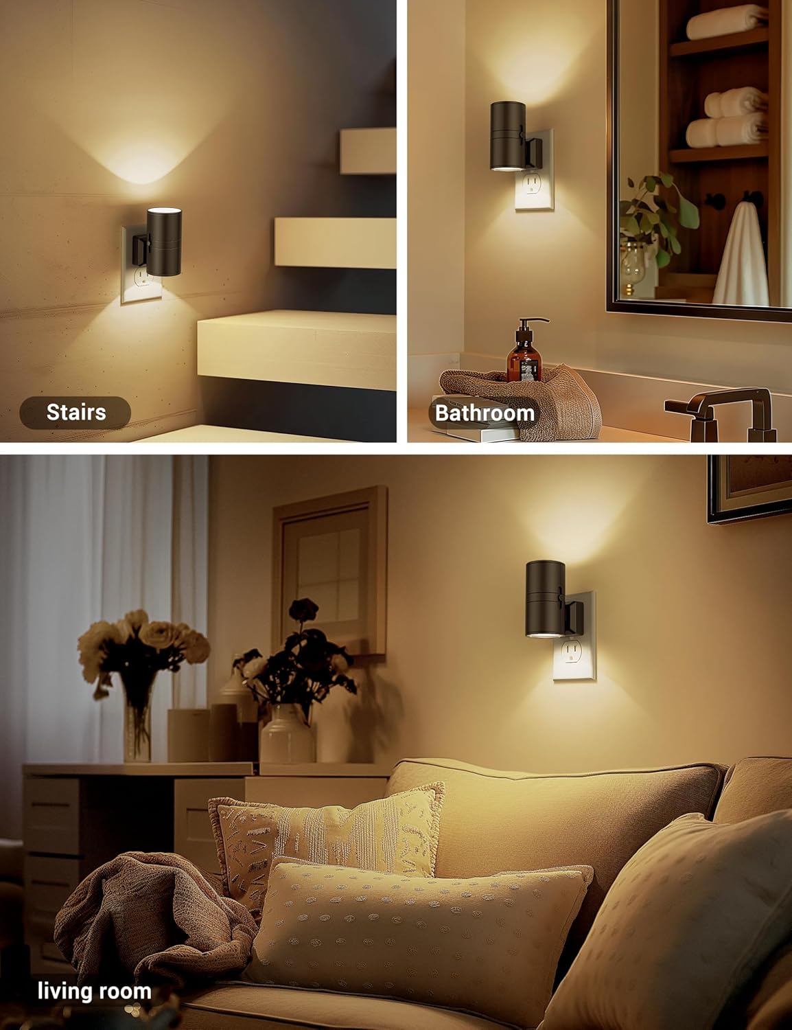 LumiGlow Dimmbare LED Nachttischlampe