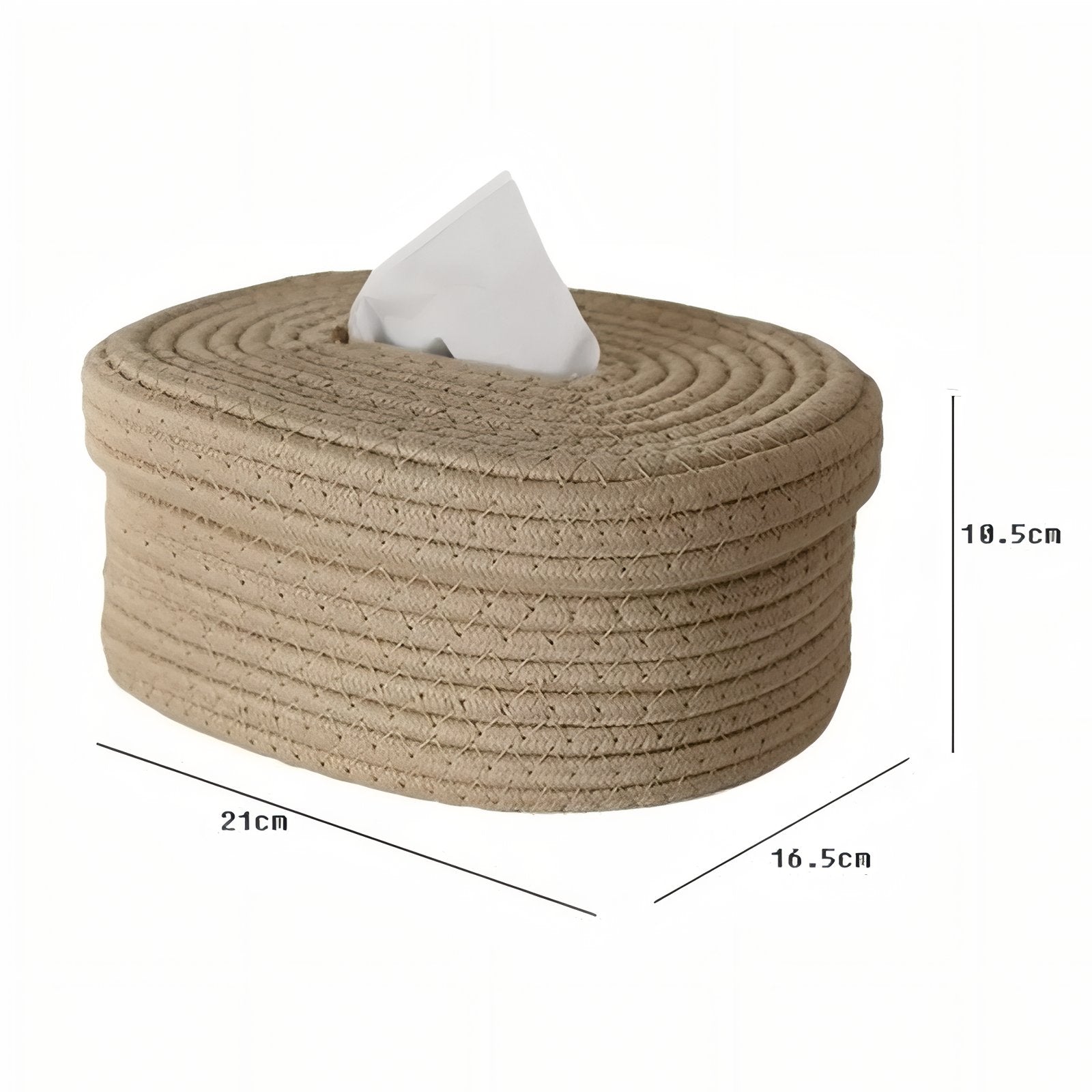 TissuElegance - Ovales Kissenbezug aus Tissue mit stilvollem Design