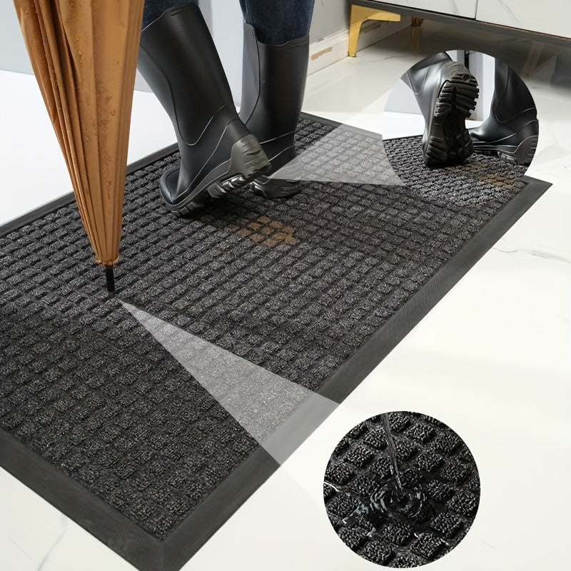CleanStep – Stilvolle Fußmatte mit Gittermuster für einen schönen Eingangsbereich