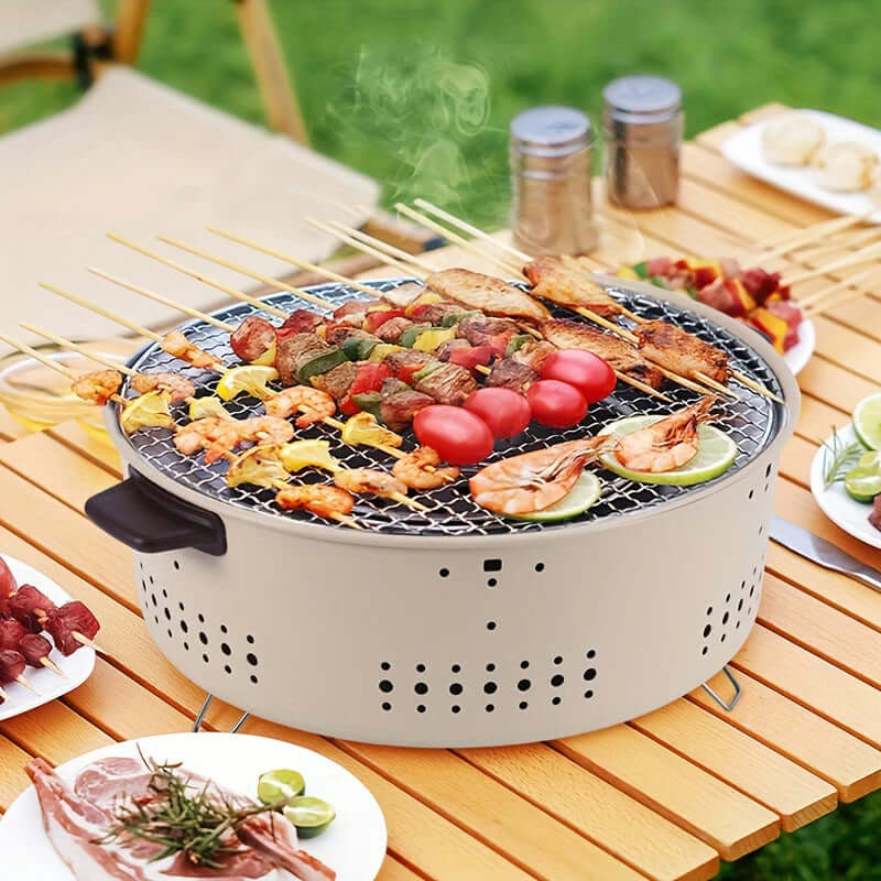 GrillMate Kompakte, Rauchfreie Elektrische Grill – Für Indoor- und Outdoor-Kochen