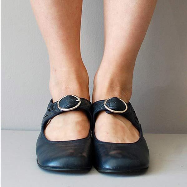 Carey - Schicke Schuhe mit Schnalle und niedrigem Absatz