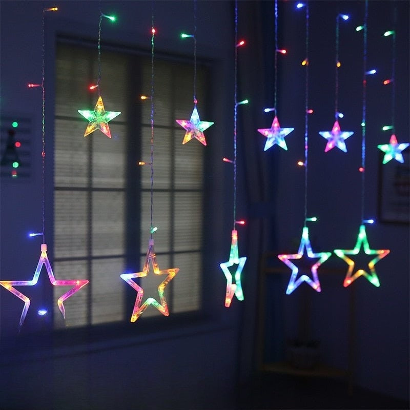 GlowVista - LED-Vorhang mit mehreren Formen und Farben