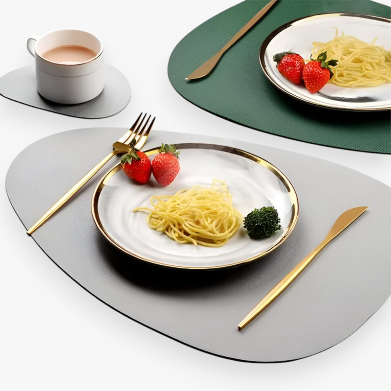 Bordluna Elegante Beidseitige Tischsets & Untersetzer-Set