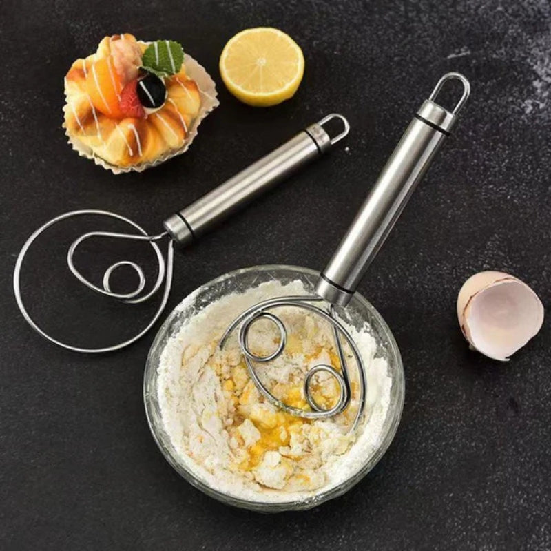 BakeCraft – Professionelles dänisches Teigschneebesen für müheloses Mischen