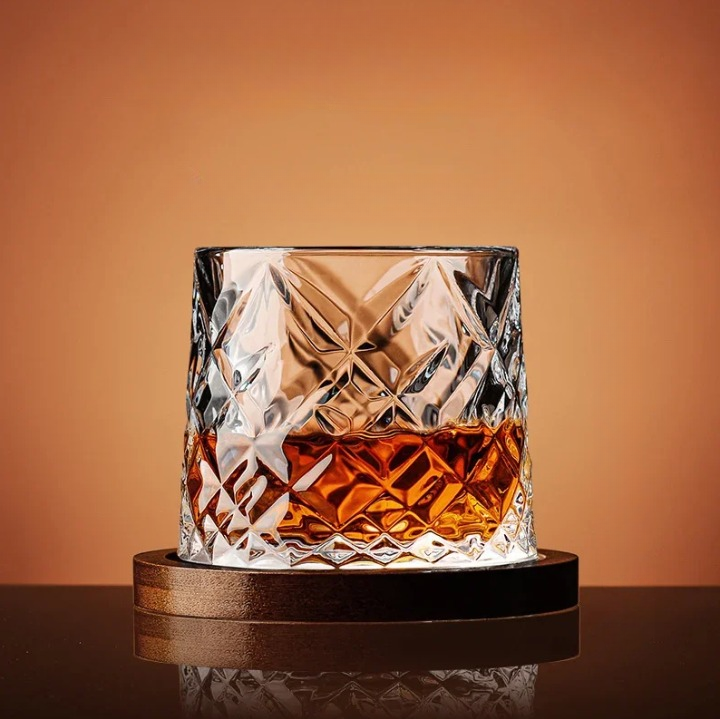 WhiskeySpin - Premium rotierendes Whiskyglas