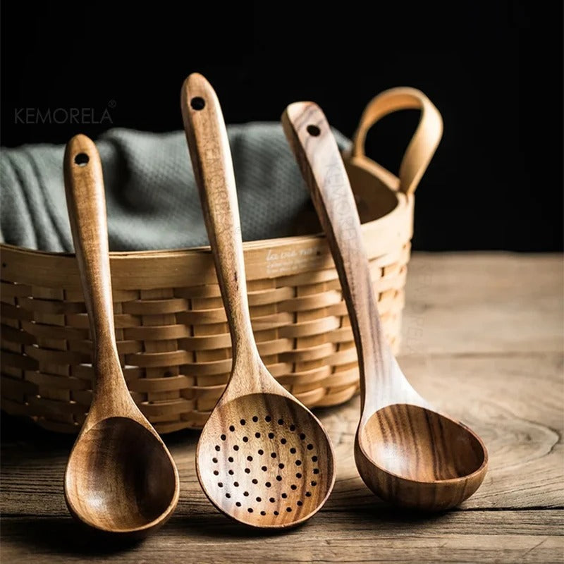 EcoWood – Premium Holz Küchenutensilien Set