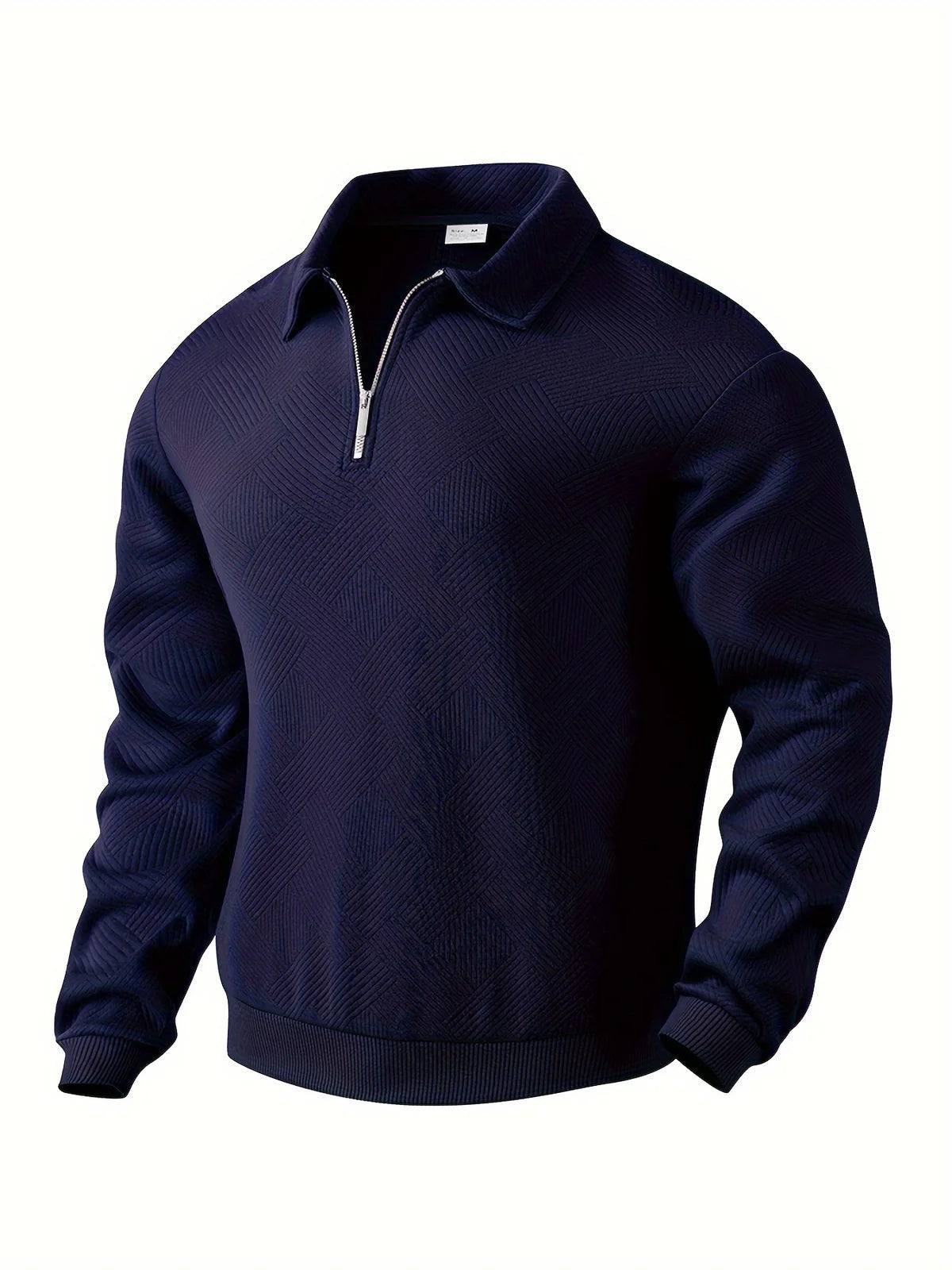 Henry - Bequemer Pullover mit Reißverschluss und Kragen