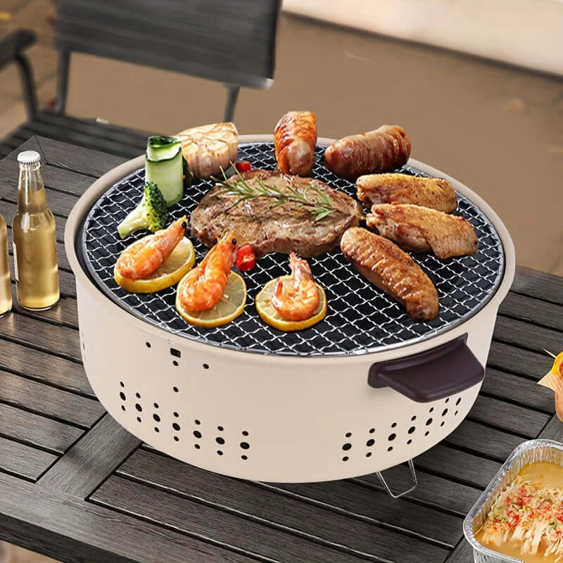 GrillMate Kompakte, Rauchfreie Elektrische Grill – Für Indoor- und Outdoor-Kochen