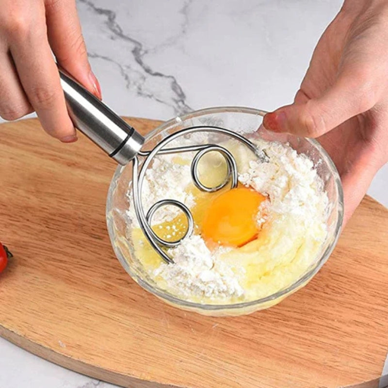 BakeCraft – Professionelles dänisches Teigschneebesen für müheloses Mischen