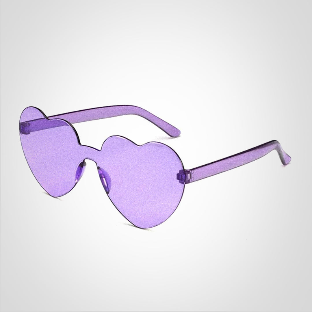 Liva Herzförmige Sonnenbrille mit Farbverlauf und UV400 Schutz