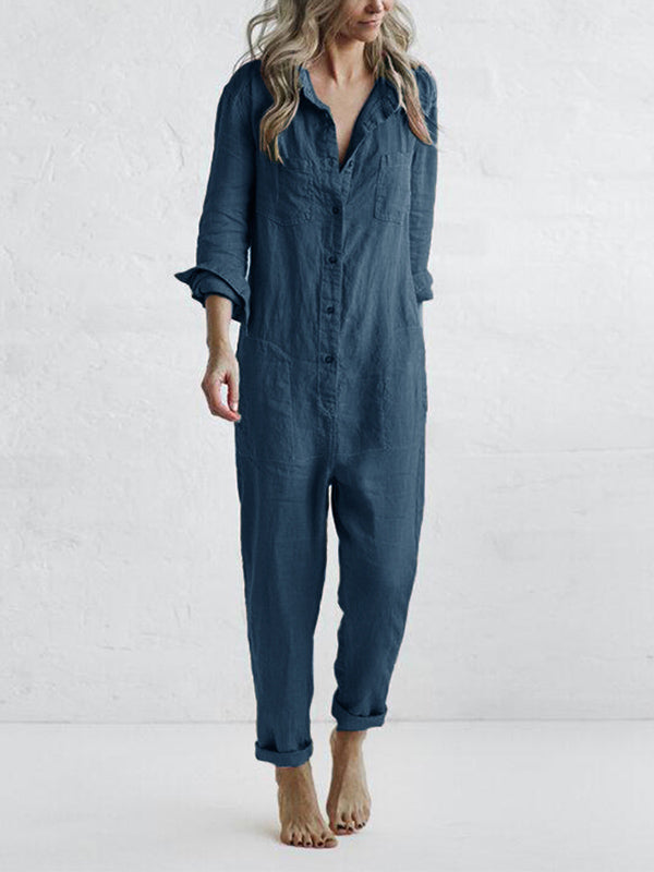 Sidney Langärmeliger Jumpsuit