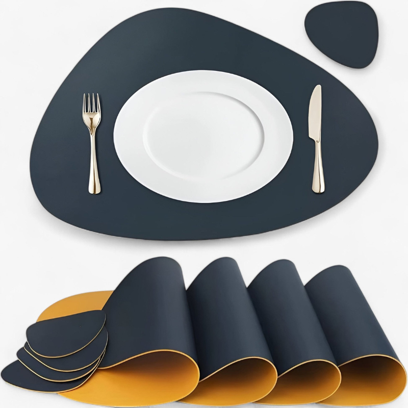 Bordluna Elegante Beidseitige Tischsets & Untersetzer-Set