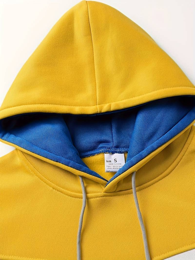 Oscar - Lässiger Langarm-Hoodie mit Kordelzug und Taschen